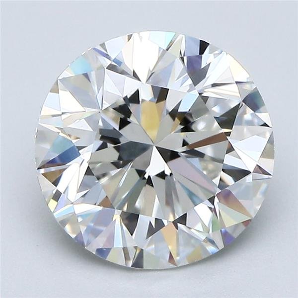 3.06ct H VS1 Good Cut Round Diamond