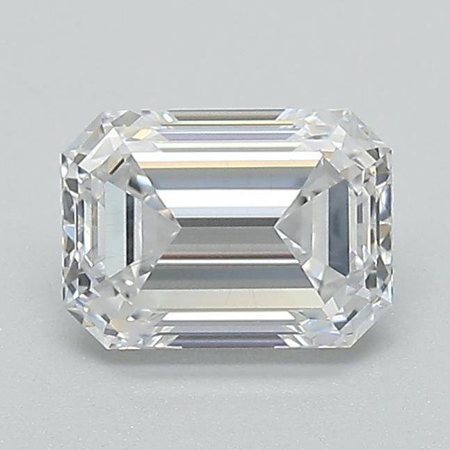 1.02ct D SI1 Rare Carat Ideal Cut Emerald Lab Grown Diamond