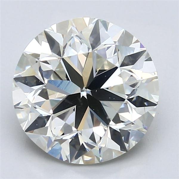 3.70ct J SI1 Very Good Cut Round Diamond