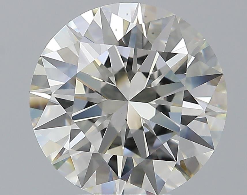 4.01ct K SI1 Rare Carat Ideal Cut Round Diamond