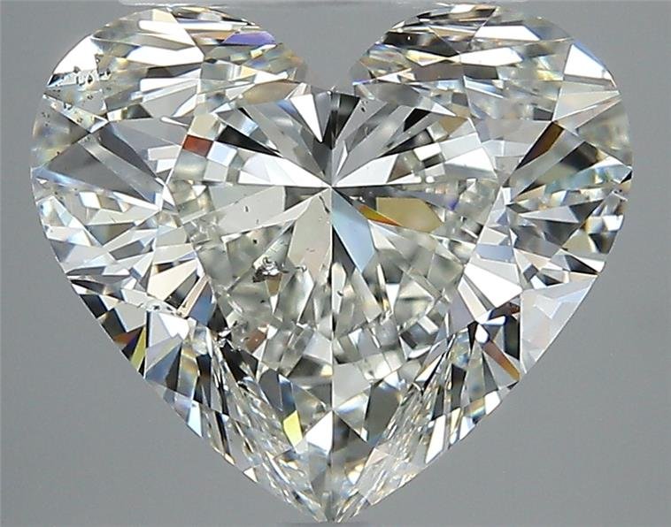 4.02ct J SI2 Rare Carat Ideal Cut Heart Diamond