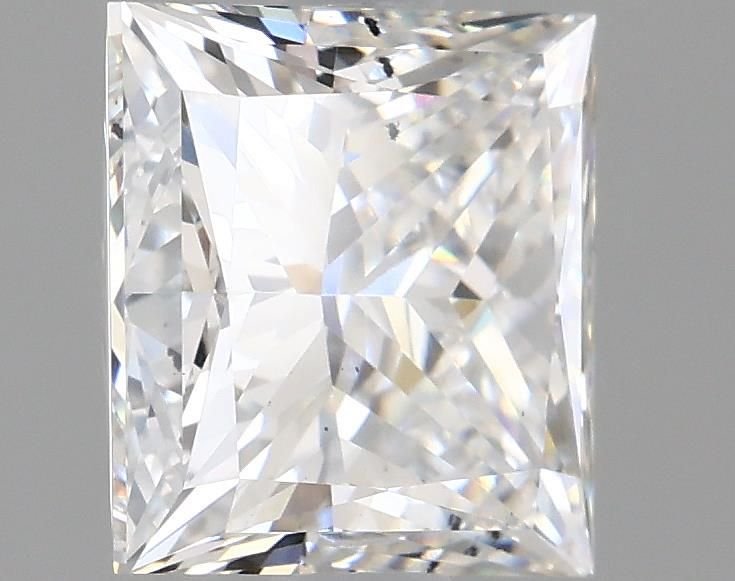 2.10ct E SI1 Rare Carat Ideal Cut Princess Lab Grown Diamond