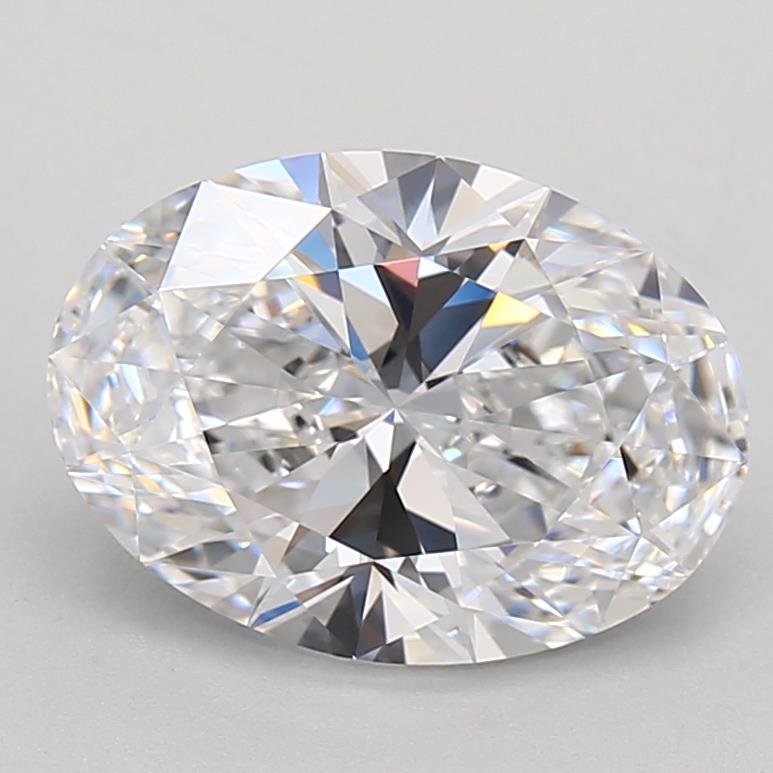 3.04ct D VVS2 Rare Carat Ideal Cut Oval Lab Grown Diamond