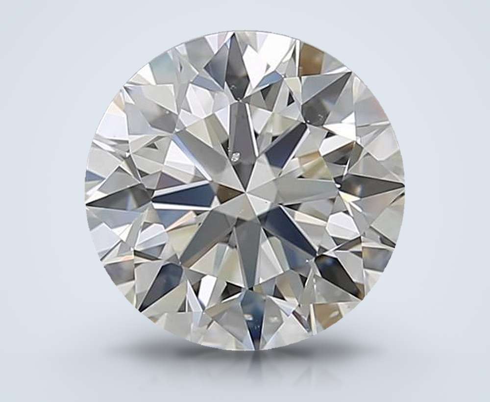 3.80 Carat Round Natural Diamond