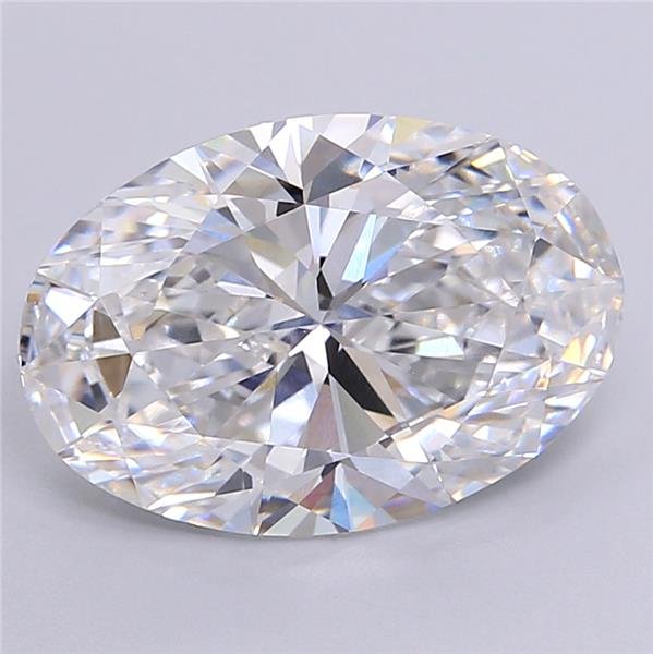 4.95ct E VVS2 Rare Carat Ideal Cut Oval Lab Grown Diamond