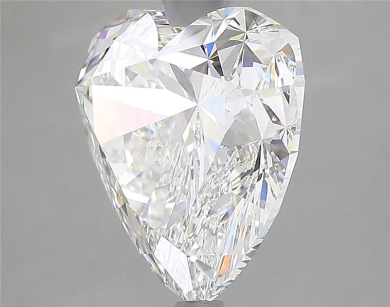 6.04ct F VVS2 Rare Carat Ideal Cut Heart Lab Grown Diamond