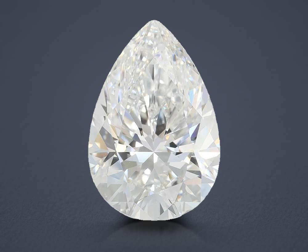 3.33 Carat Pear Lab Diamond