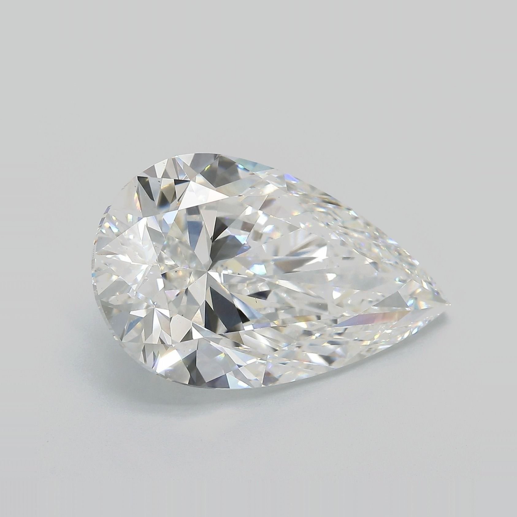 11.45ct F VS1 Rare Carat Ideal Cut Pear Lab Grown Diamond