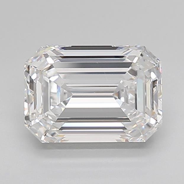 1.84ct D VVS2 Rare Carat Ideal Cut Emerald Lab Grown Diamond