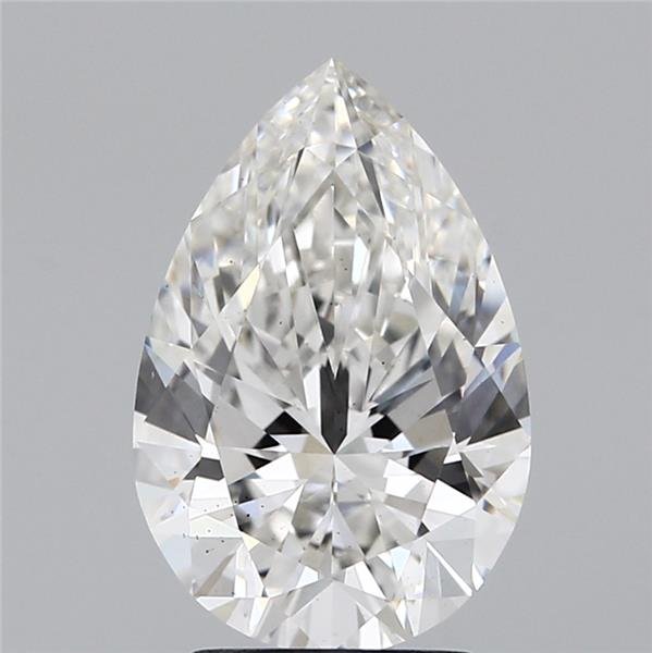 2.67ct G VS2 Rare Carat Ideal Cut Pear Lab Grown Diamond