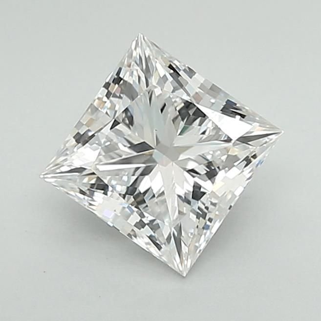 1.54ct E VVS2 Rare Carat Ideal Cut Princess Lab Grown Diamond