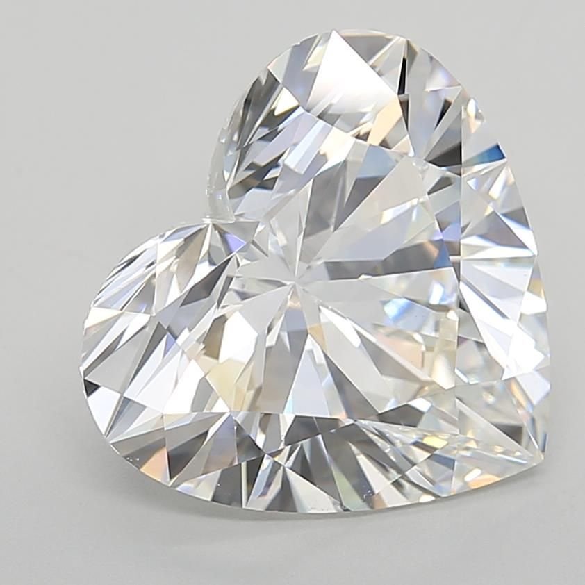 7.08ct F VS1 Rare Carat Ideal Cut Heart Lab Grown Diamond