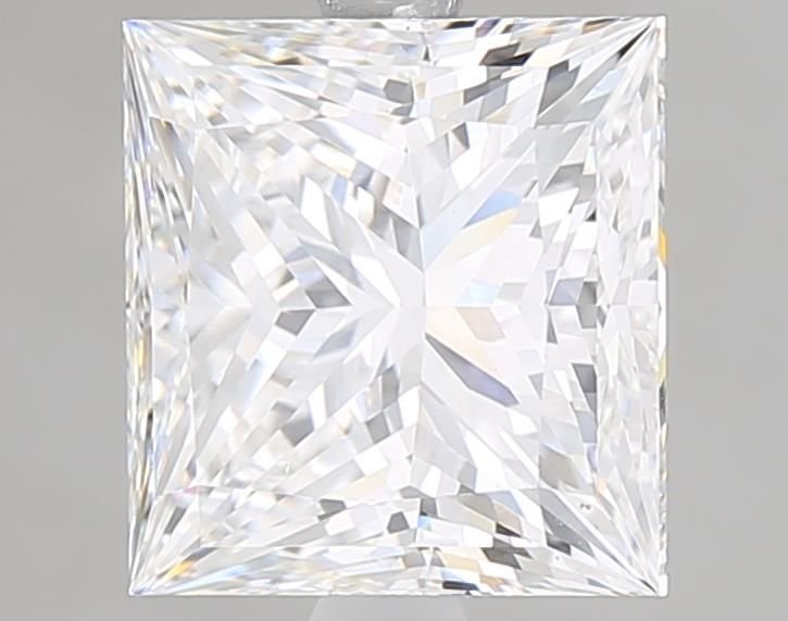 4.08ct F VS1 Rare Carat Ideal Cut Princess Lab Grown Diamond