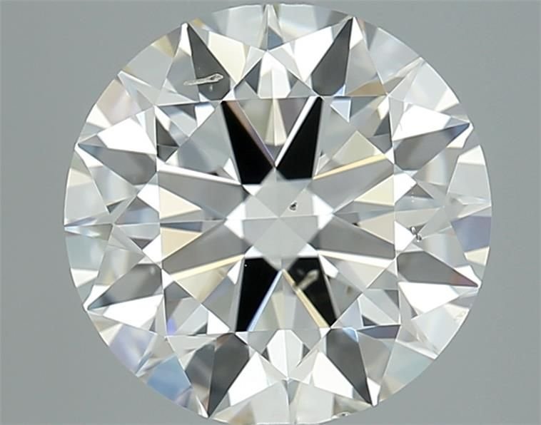 2.70ct K SI2 Rare Carat Ideal Cut Round Diamond
