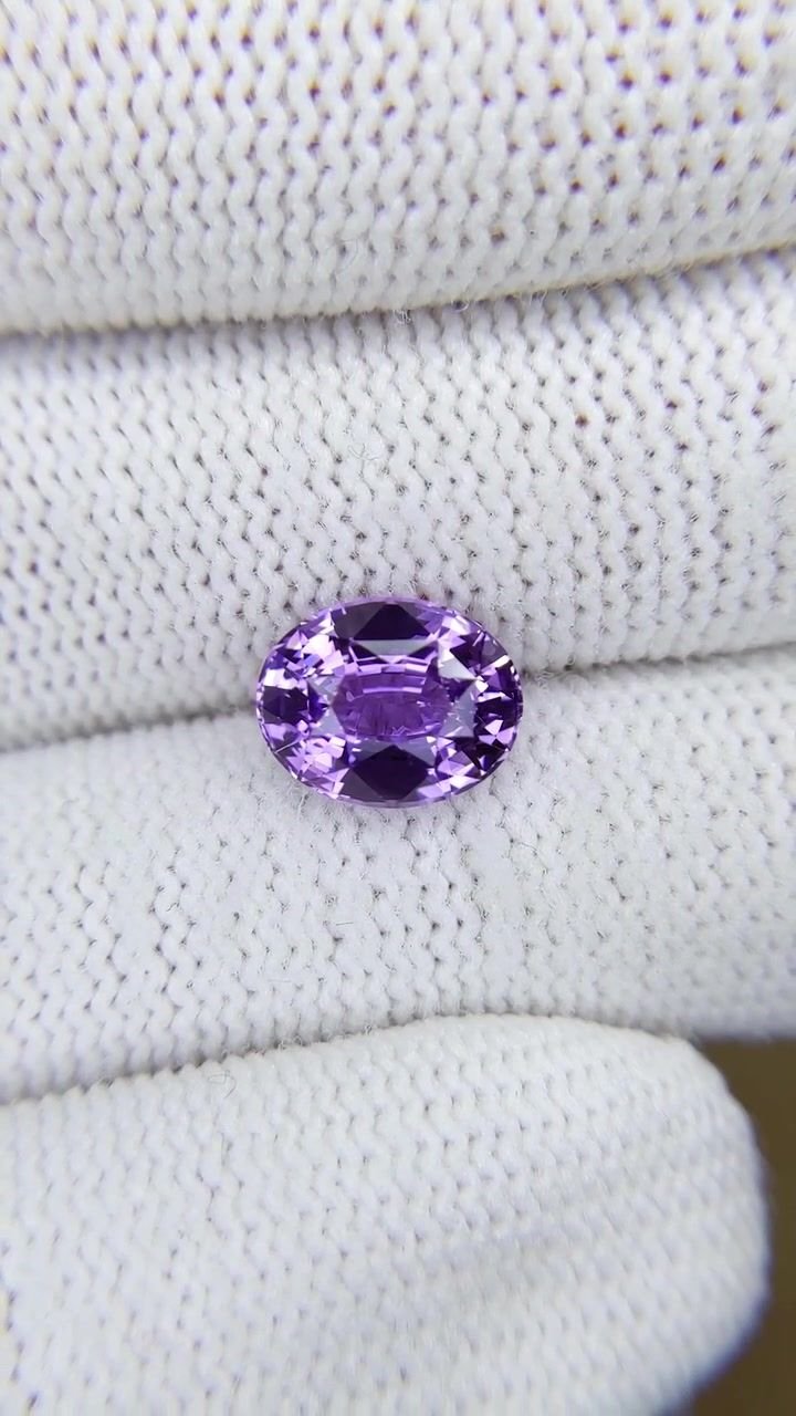 3.11 Carat Purple Oval Sapphire