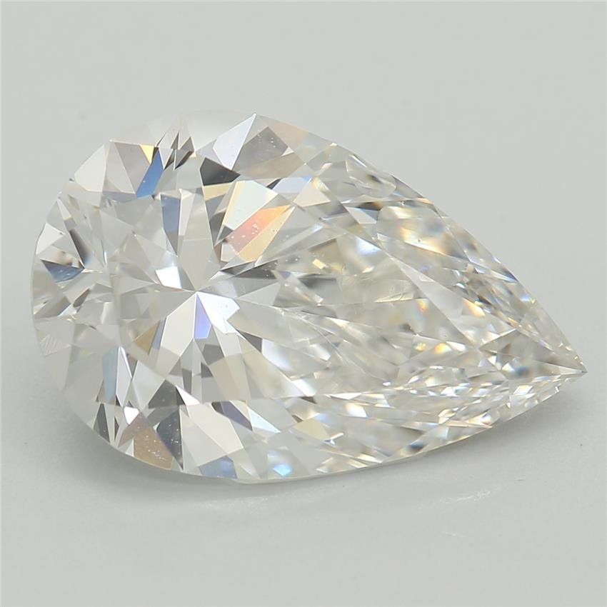 3.36ct F VVS2 Rare Carat Ideal Cut Pear Lab Grown Diamond