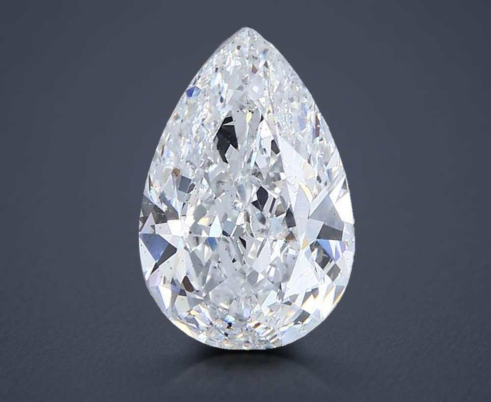 4.04 Carat Pear Natural Diamond