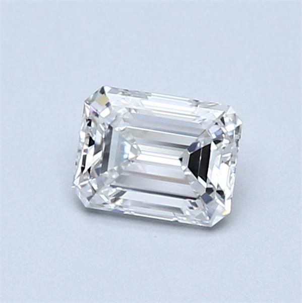 0.57ct F VVS1 Rare Carat Ideal Cut Emerald Diamond