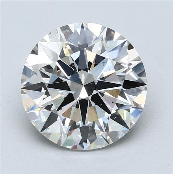 4.03ct F SI1 Rare Carat Ideal Cut Round Lab Grown Diamond