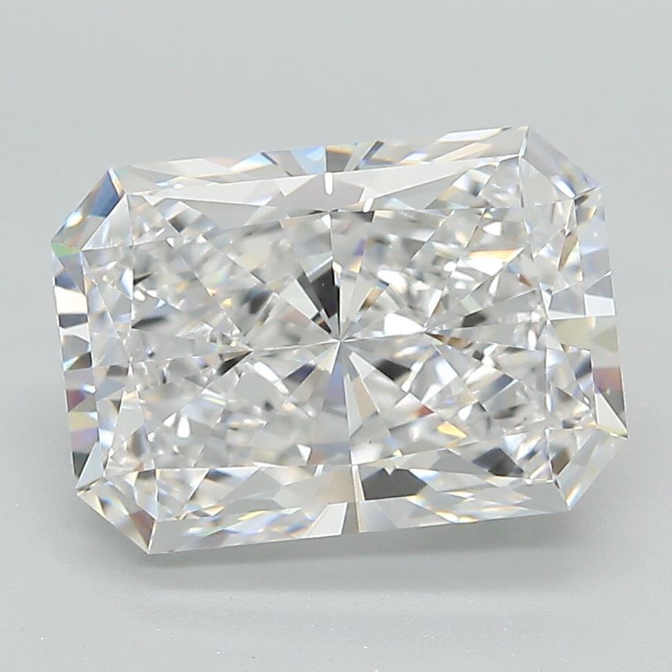 3.96ct E VVS2 Rare Carat Ideal Cut Radiant Lab Grown Diamond