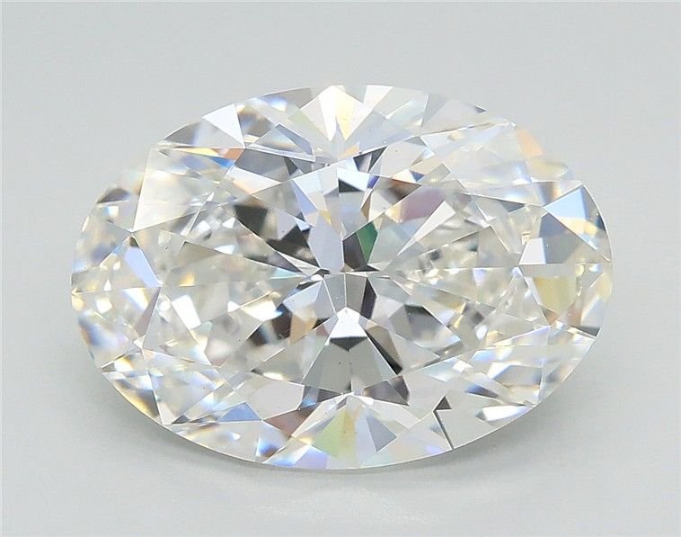 3.51ct F VS2 Rare Carat Ideal Cut Oval Lab Grown Diamond