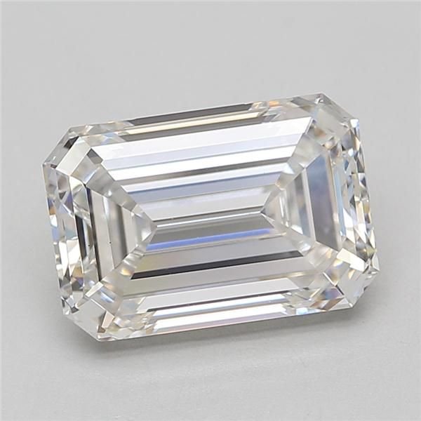 5.76ct G VS1 Rare Carat Ideal Cut Emerald Lab Grown Diamond