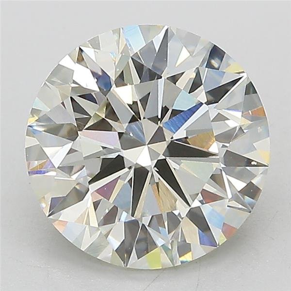3.18ct J VS2 Rare Carat Ideal Cut Round Lab Grown Diamond