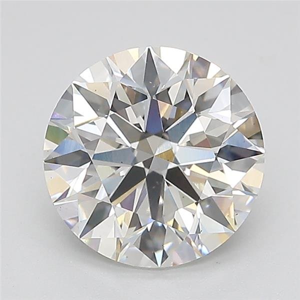 2.17ct F VS2 Rare Carat Ideal Cut Round Lab Grown Diamond