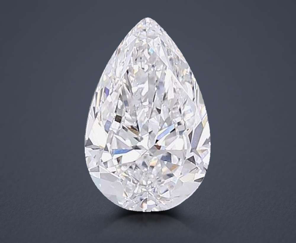 5.00 Carat Pear Lab Diamond
