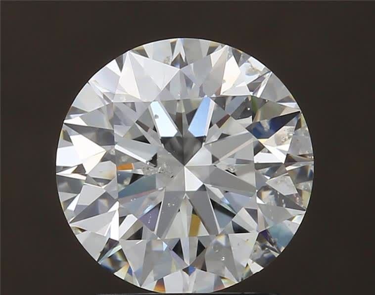 2.09ct H SI2 Rare Carat Ideal Cut Round Diamond