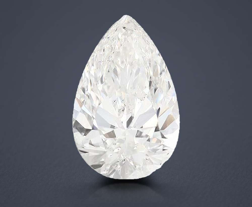 3.56 Carat Pear Natural Diamond