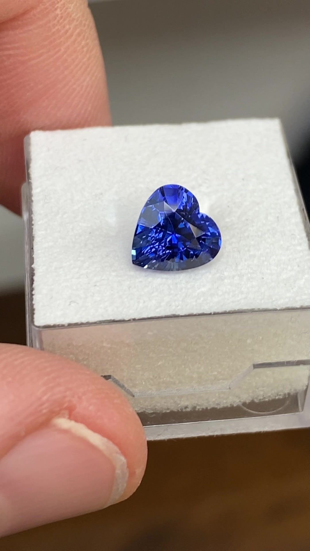 2.45 Carat Blue Heart Sapphire