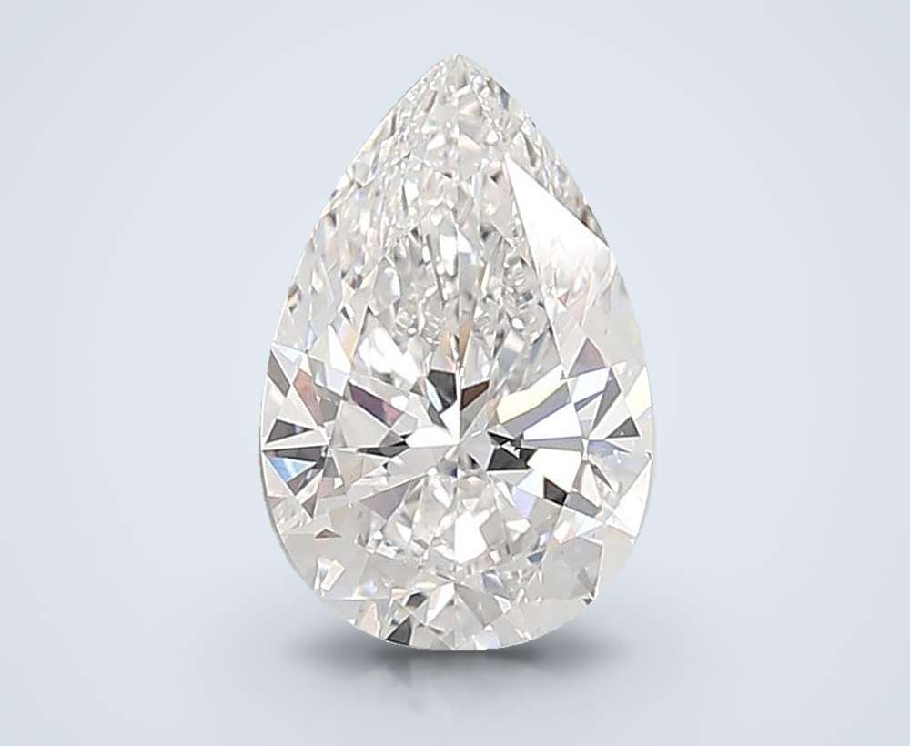 5.00 Carat Pear Lab Diamond
