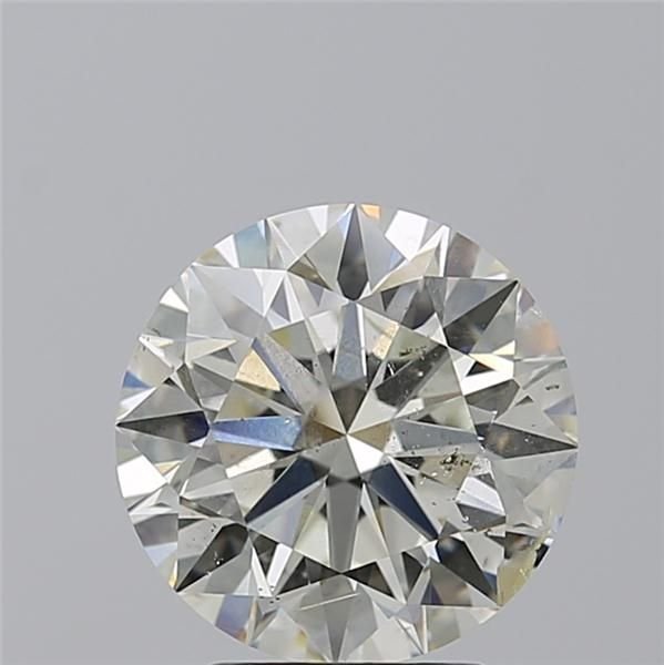 3.02ct J SI2 Ideal Cut Round Diamond