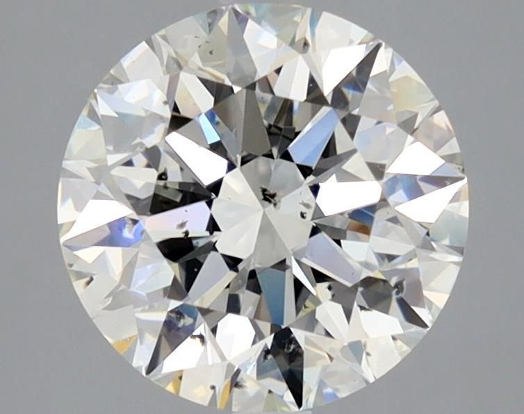 3.34ct I SI2 Rare Carat Ideal Cut Round Diamond