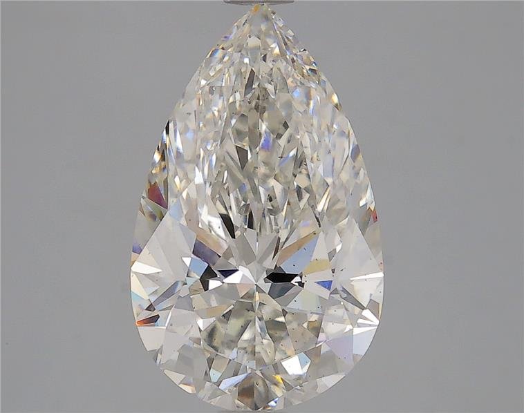 3.60ct H VS2 Rare Carat Ideal Cut Pear Lab Grown Diamond