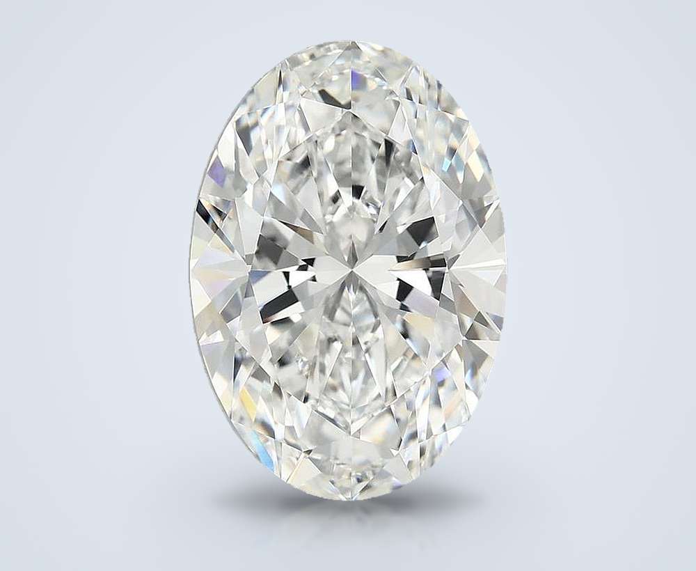 6.93 Carat Oval Lab Diamond