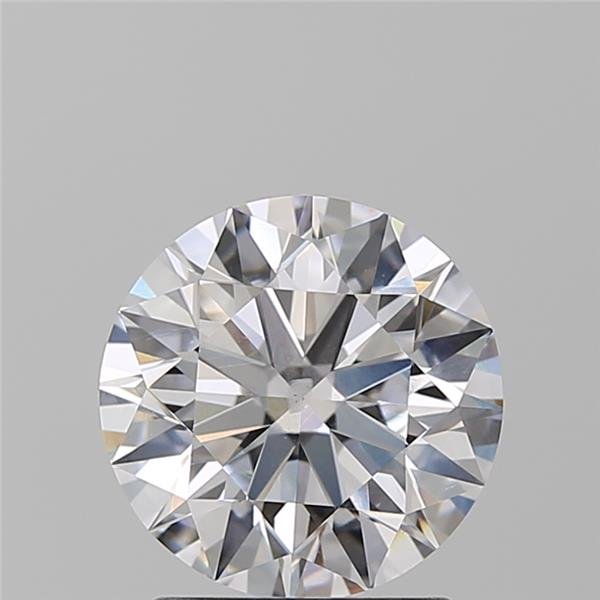 2.01ct E SI2 Rare Carat Ideal Cut Round Diamond