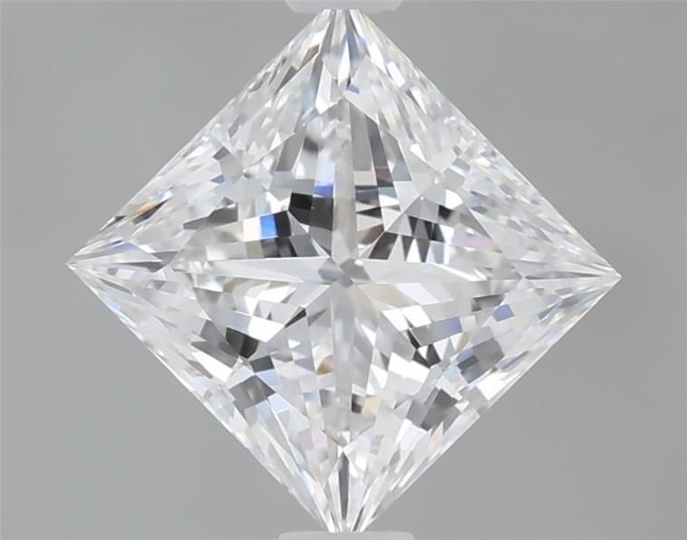 1.55ct E VVS2 Rare Carat Ideal Cut Princess Lab Grown Diamond