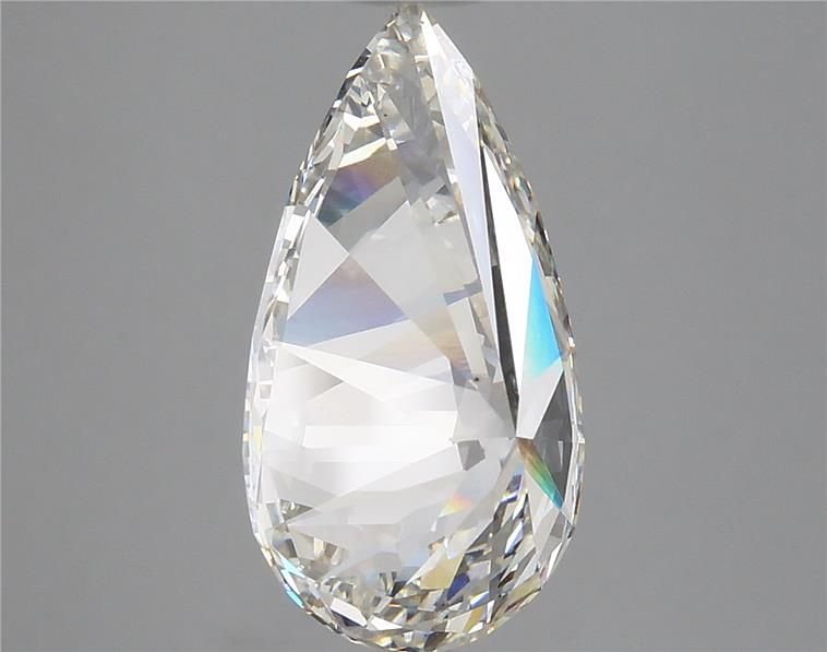 3.72ct H VS2 Rare Carat Ideal Cut Pear Lab Grown Diamond