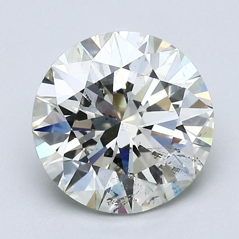 2.04ct K SI2 Rare Carat Ideal Cut Round Diamond