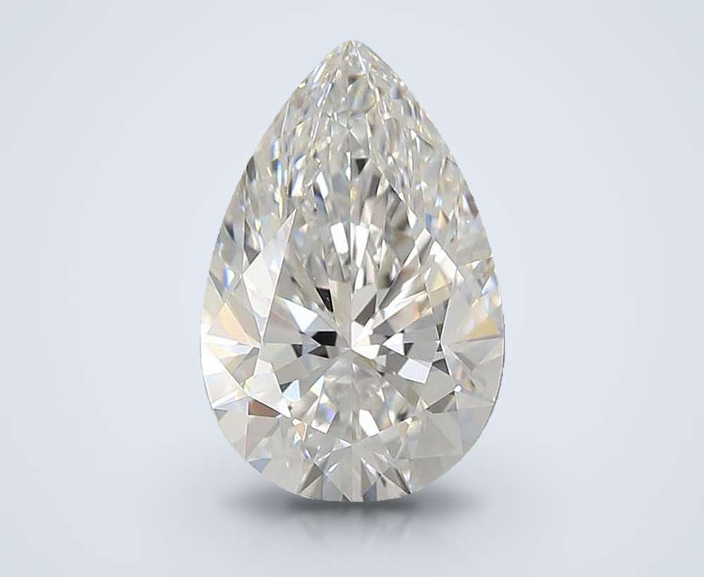 4.00 Carat Pear Lab Diamond