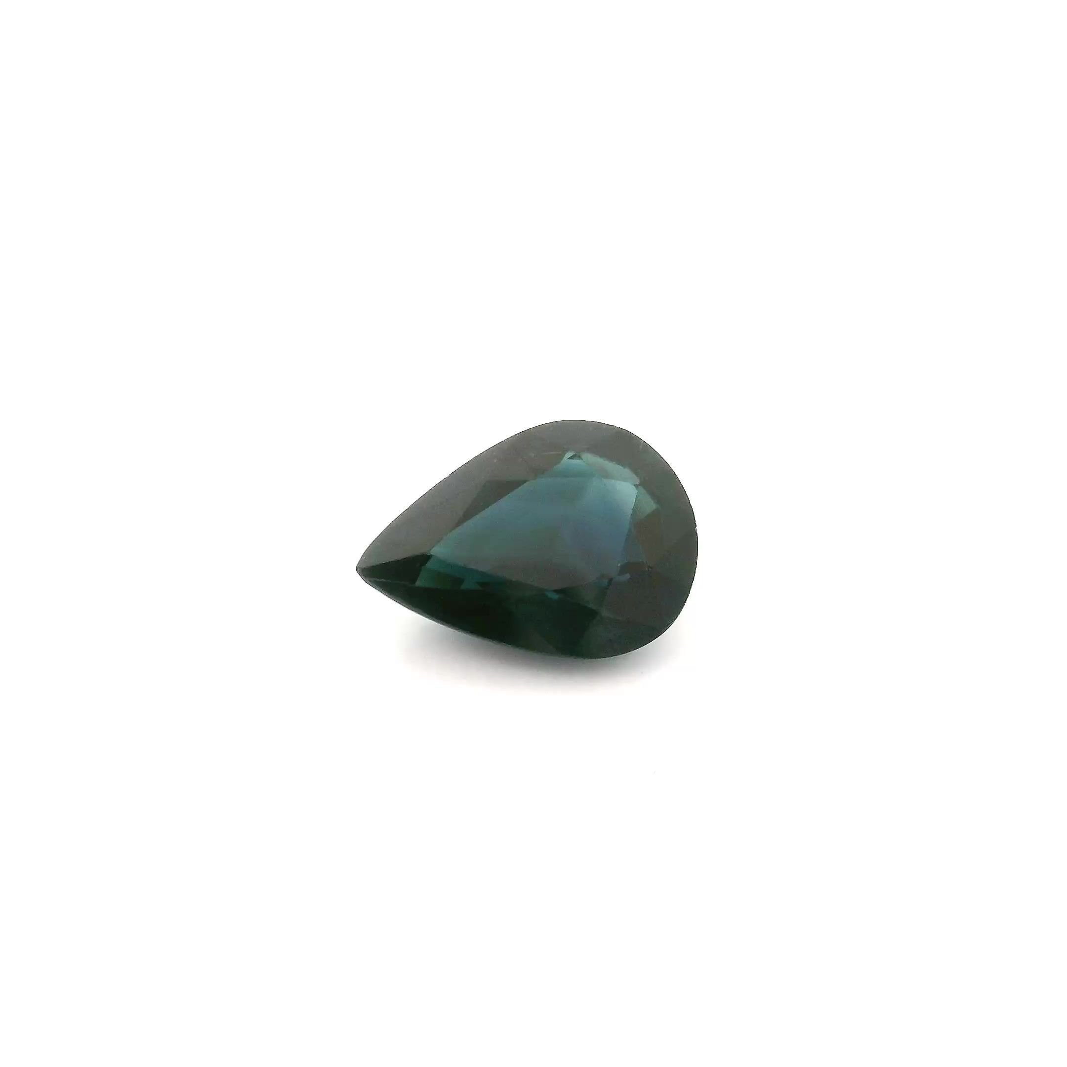 1.87 Carat Vivid Blue Pear Sapphire