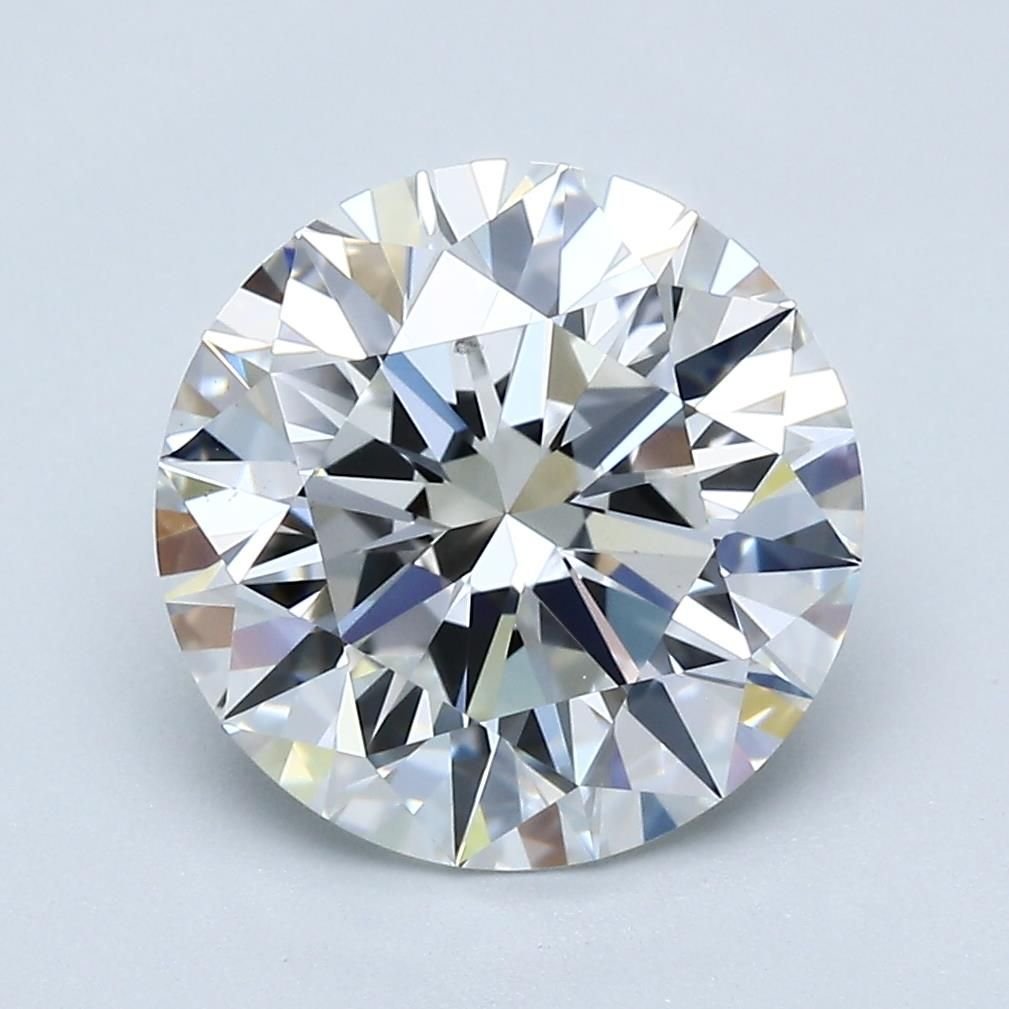 3.74ct E VS2 Rare Carat Ideal Cut Round Diamond