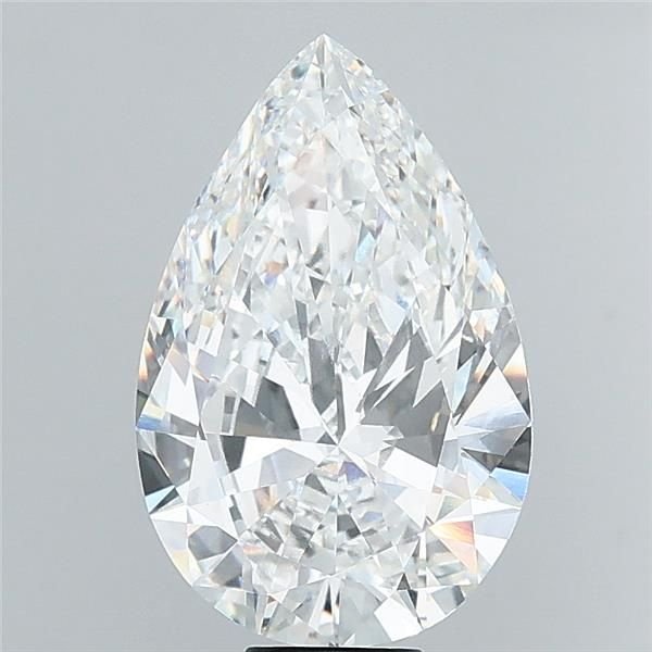 12.06ct E VVS2 Very Good Cut Pear Lab Grown Diamond