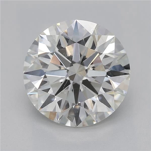 2.51ct I SI2 Rare Carat Ideal Cut Round Diamond