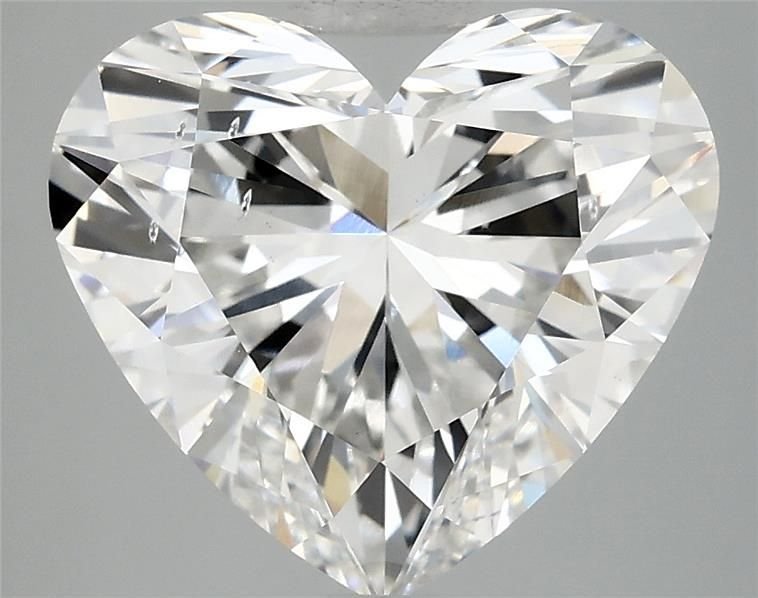 5.08ct F SI1 Rare Carat Ideal Cut Heart Lab Grown Diamond