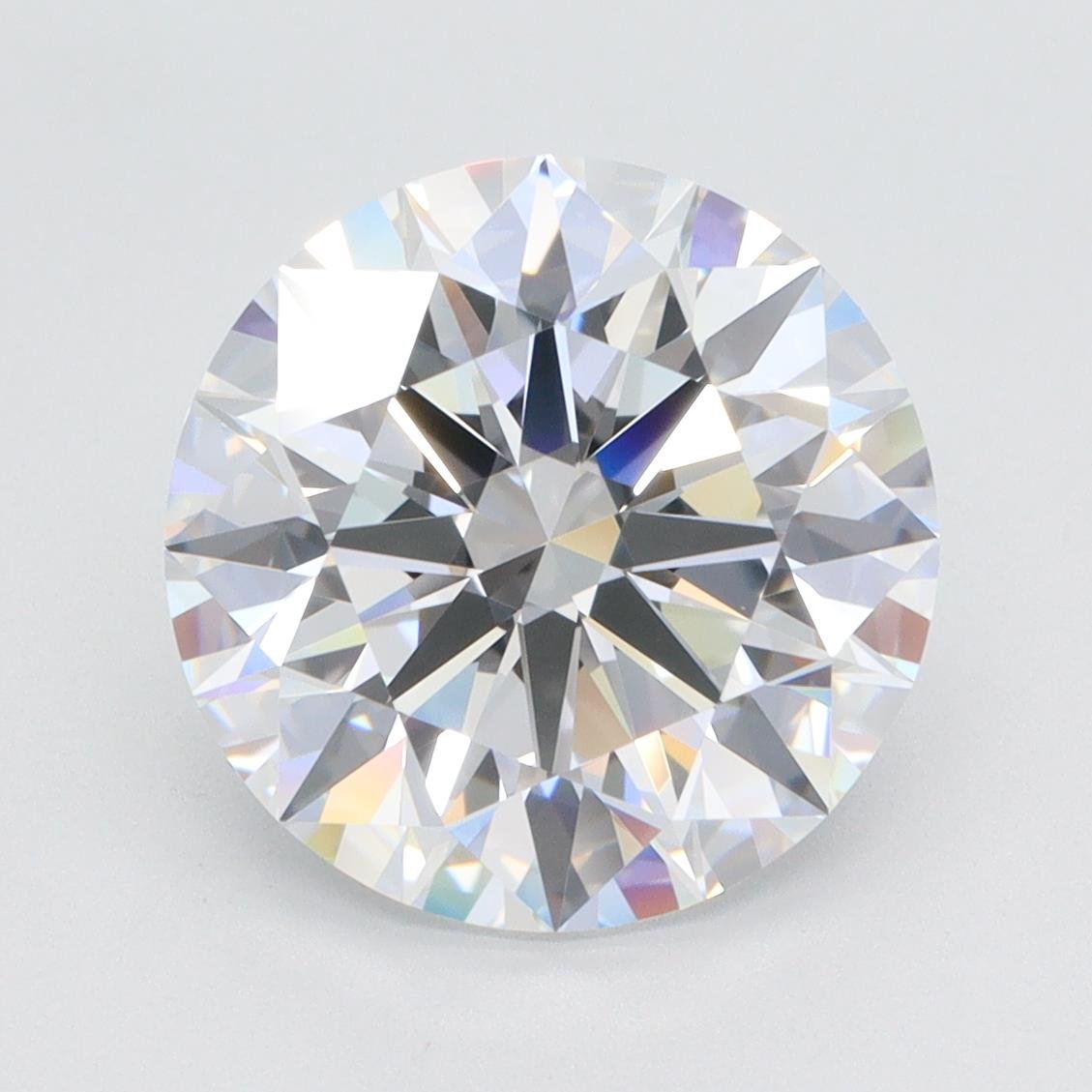 4.29ct D VVS1 Rare Carat Ideal Cut Round Lab Grown Diamond