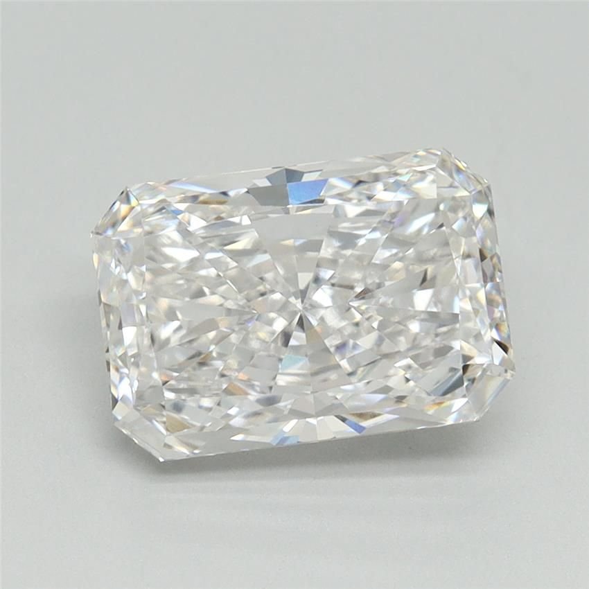 3.14ct E VVS2 Rare Carat Ideal Cut Radiant Lab Grown Diamond