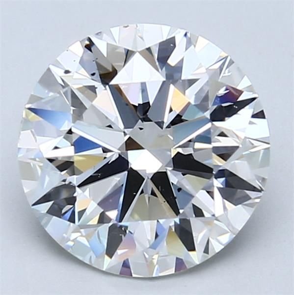 3.00ct F SI2 Rare Carat Ideal Cut Round Diamond